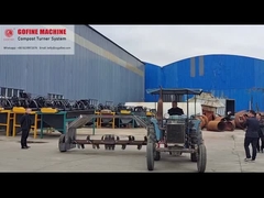 Machine de fabrication de fertilisants organiques tirée par tracteur