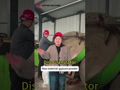 Comprendre pourquoi un granulateur à disque d'un diamètre de 1 à 3 mètres est choisi pour traiter la poudre de gypse.