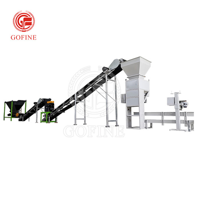 Ligne de production d'engrais organiques pour poulets, déchets alimentaires, compost Capacité 2T/H