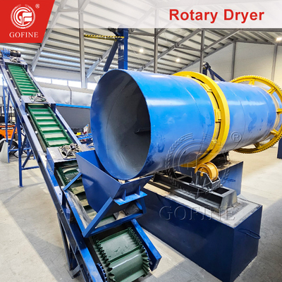 Sécheuse rotative à tambour en acier inoxydable professionnelle avec ligne de production d'engrais