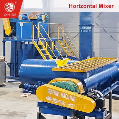 Machine à mélanger horizontale pour l'argile de ciment