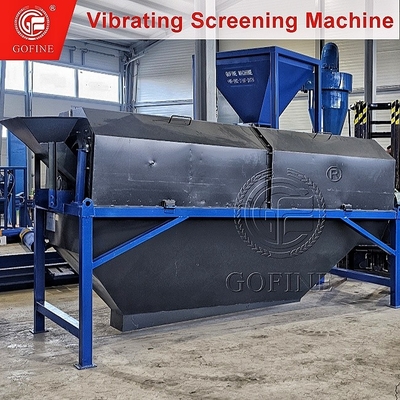 Équipement de dépistage des particules par vibration de la chaîne de production mobile à grande vitesse d'engrais organiques chimiques