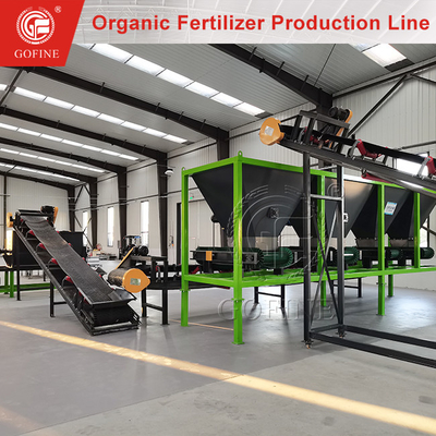 Ensemble complet de la ligne de production d'engrais organiques en poudre de fumier de poulet
