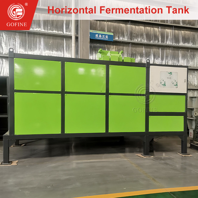 Réservoir de fermentation horizontale pour la production d'engrais organiques avec contrôle précis de la température