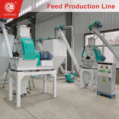 1 tonne/h ligne de production de granulés multifonctionnels pour aliments pour animaux