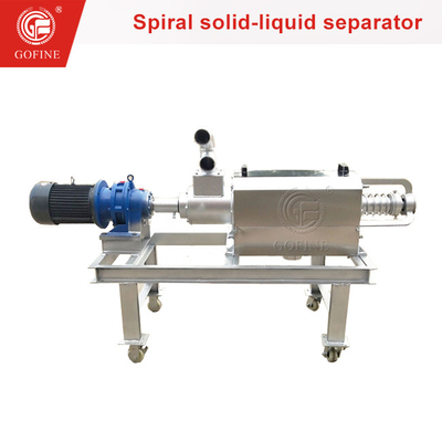 Machine de séparation de fumier de poulet simple à spirale