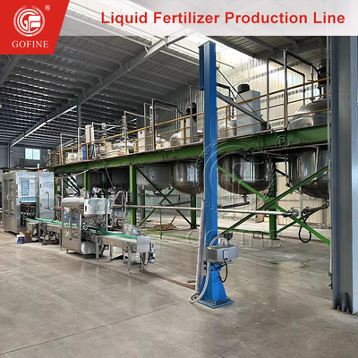 Ligne de production de mélange et de remplissage d'engrais hydrosolubles