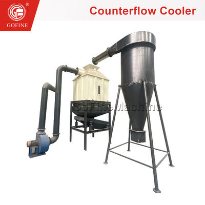 Fertilizer organique à base de fumier de poulet Counter Flow Pellet Cooler