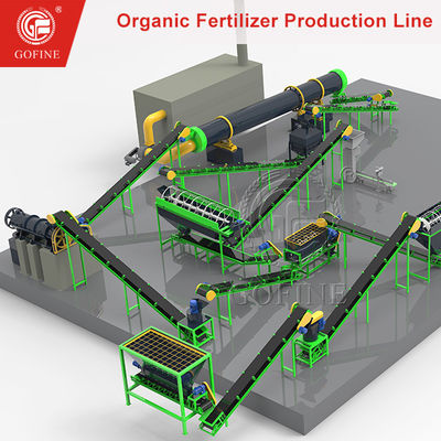 Une ligne de production d'engrais de 3 à 5 tonnes par heure.