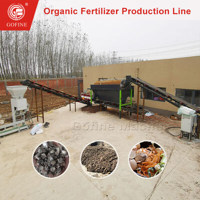 Équipement complet de la ligne de production d'engrais pour le compostage des déchets municipaux